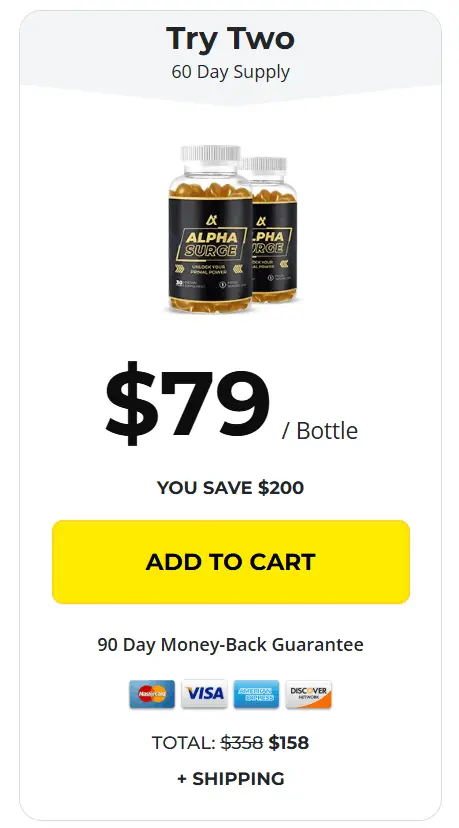 Alpha Surge 2 bottle starter pack — male vitality gummies
